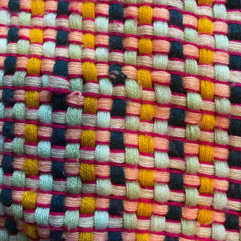 Anthropologie Multicolor Tasseled Sheila Throw Blanket OS